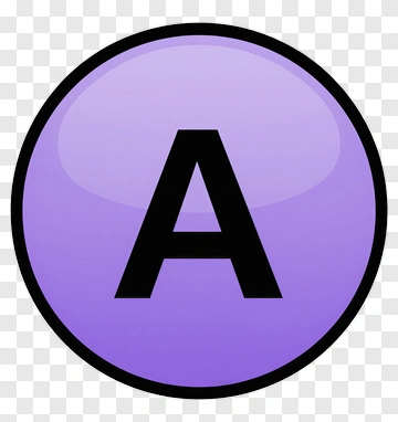 Purple Letter A Icon PNG