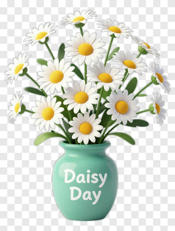 Daisy Day Flower Arrangement PNG