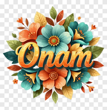 Onam Floral Arrangement PNG