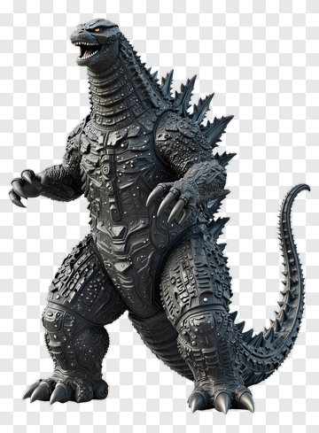 3D Godzilla Monster PNG