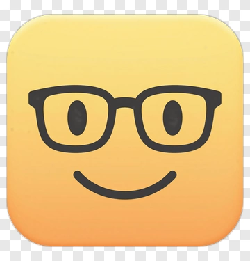 Happy Emoji Face With Glasses PNG