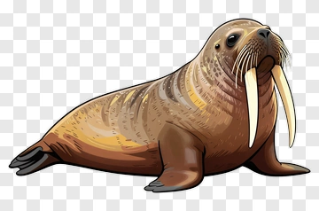 Cartoon Walrus PNG