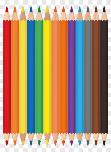 Colorful Crayon Set PNG