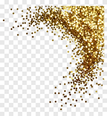 Gold Glitter Spill PNG