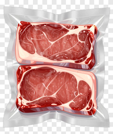 Vacuum Sealed Meat Package PNG