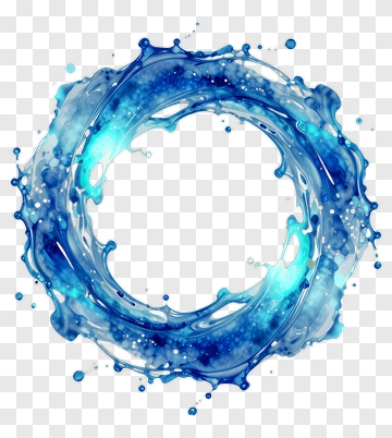 Water Splash Circle PNG