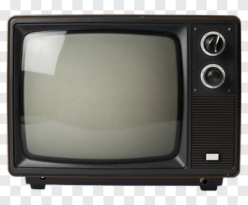 Vintage Television Set PNG