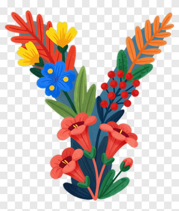 Colorful Floral Arrangement PNG