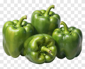 Green Bell Peppers PNG
