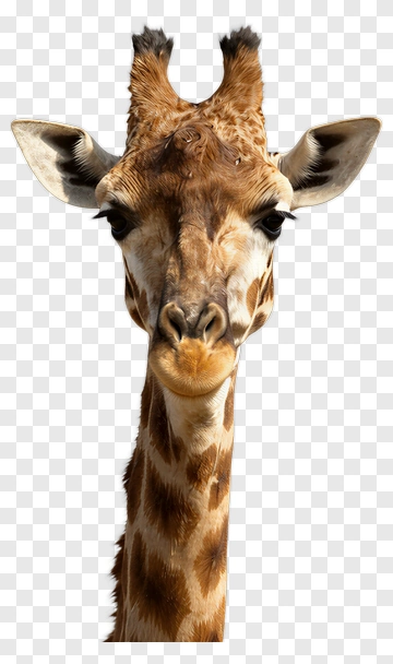 Giraffe Portrait PNG