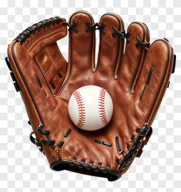Baseball Glove With A Ball PNG