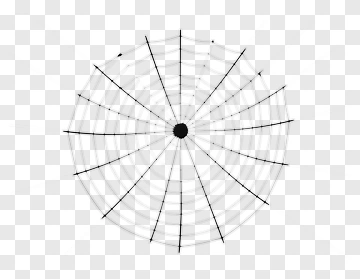 Geometric Spider Web Design PNG