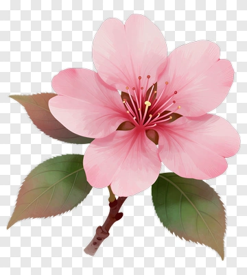 Pink Cherry Blossom Flower PNG