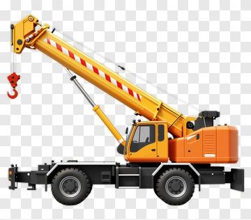 3D Crane Truck PNG