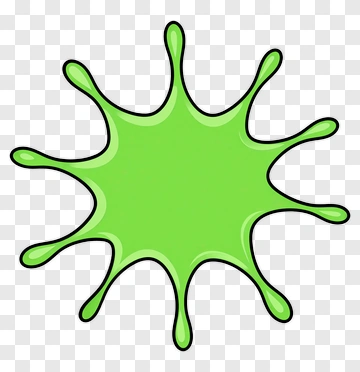 Green Splash Shape PNG