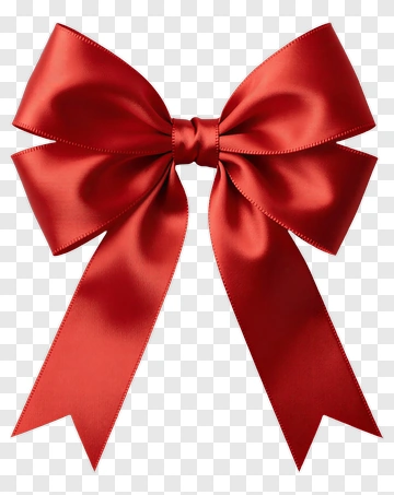 Red Ribbon Bow PNG