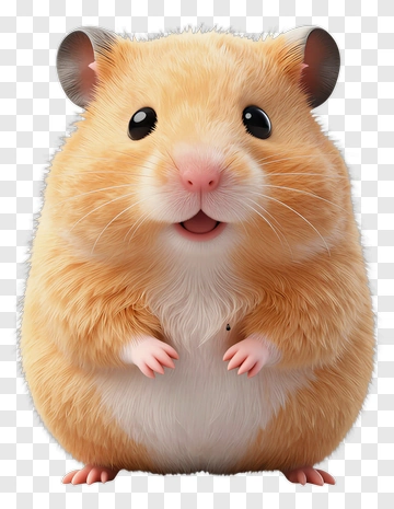 Cute Hamster Smiling PNG