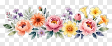 Colorful Floral Arrangement PNG