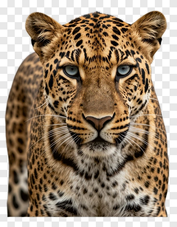 Leopard Close-Up Portrait PNG