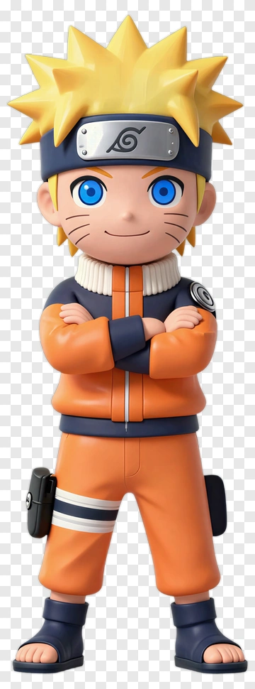 Naruto Uzumaki Character Figure PNG