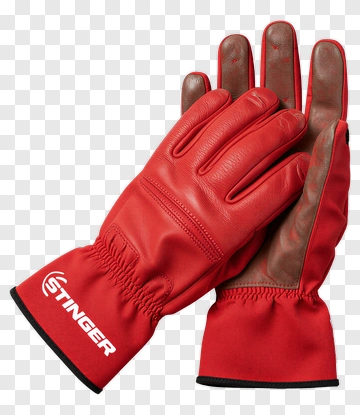 Red Winter Gloves PNG