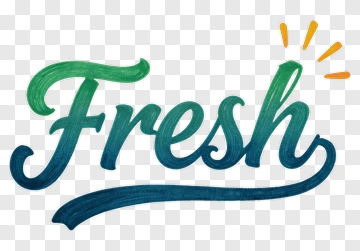 Fresh Text Design PNG