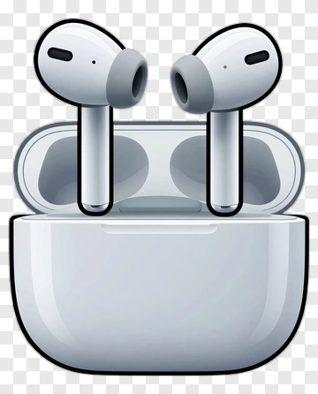 Wireless Earbuds With Charging Case PNG