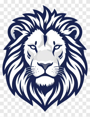 Lion Head Illustration PNG