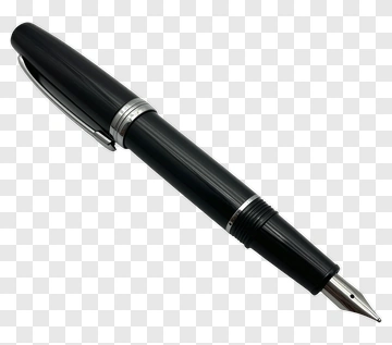 Black Fountain Pen PNG