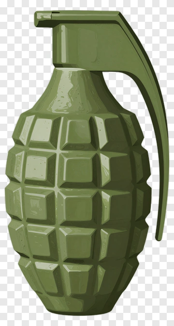 Green Hand Grenade PNG