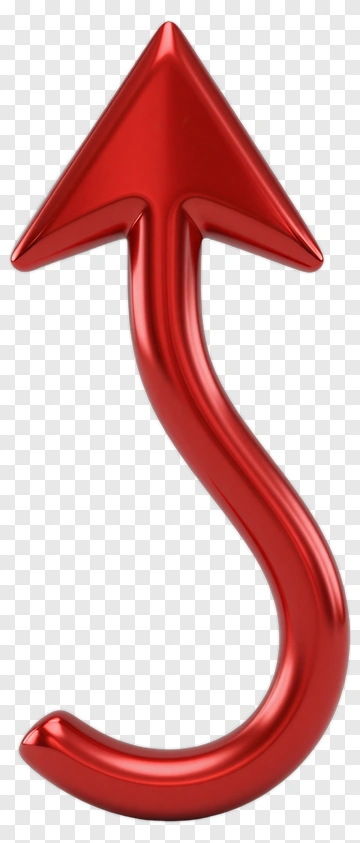 Red Arrow Shape PNG