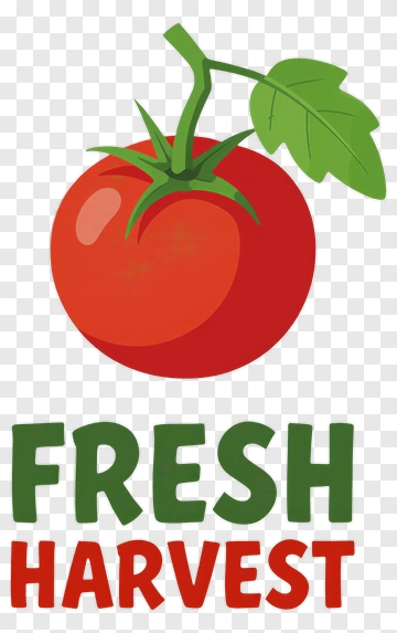 Fresh Tomato With Leaf PNG