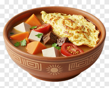 Bowl Of Delicious Stew With Vegetables And Meat PNG