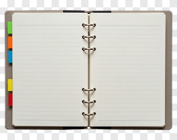 Open Notebook With Blank Pages PNG