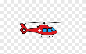 Red Helicopter PNG
