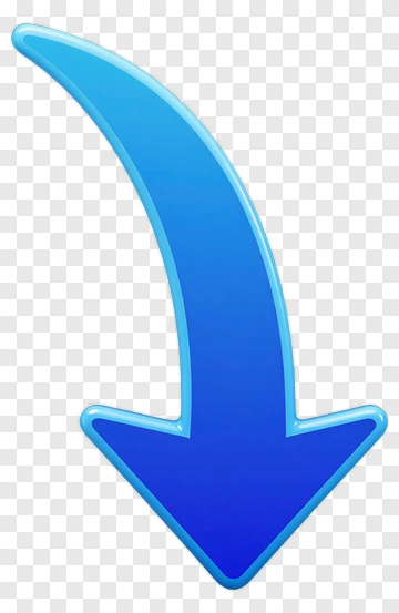Blue Arrow Pointing Down PNG