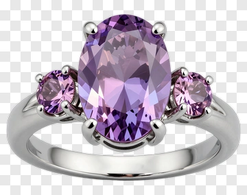 Purple Gemstone Ring PNG