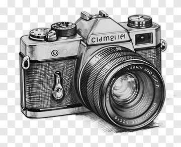 Vintage Camera Illustration PNG