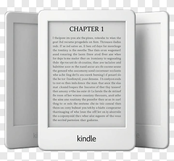 Kindle E-Reader Displaying Chapter 1 PNG