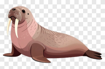 Cartoon Walrus PNG