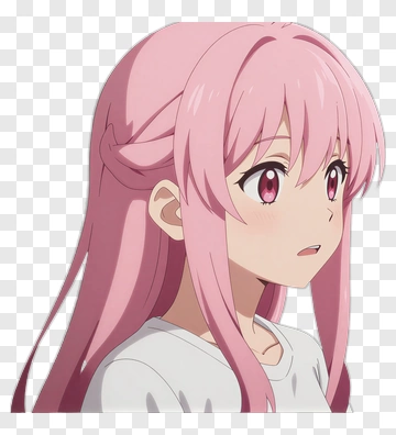 Anime Girl With Pink Hair PNG