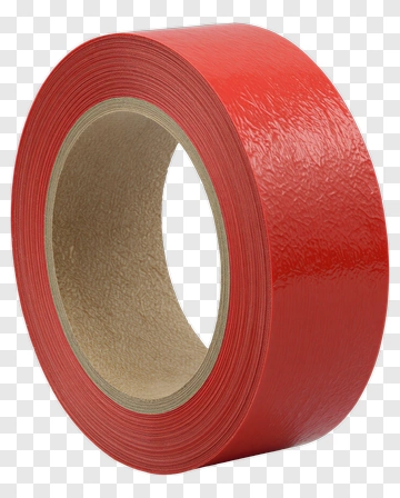 Red Adhesive Tape Roll PNG