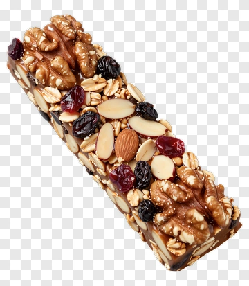 Nut And Fruit Energy Bar PNG