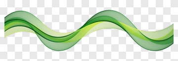Green Wave Design PNG