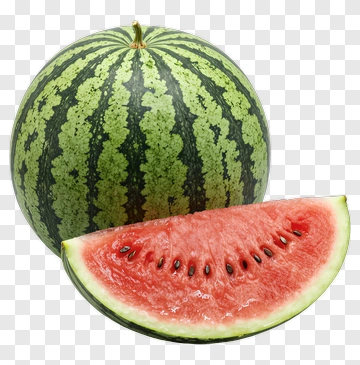 Fresh Watermelon And Slice PNG
