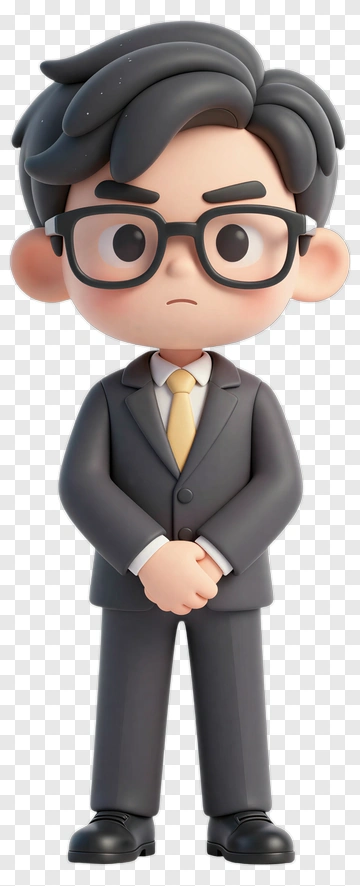 3D Businessman In Suit PNG