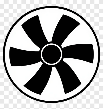 Black Fan Icon PNG