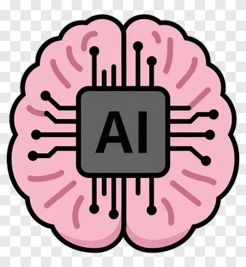 Brain With Ai Circuitry PNG