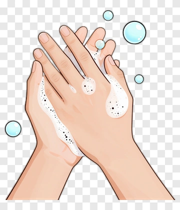 Hands Washing With Soap And Bubbles PNG