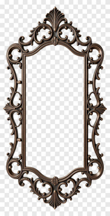 Ornate Vintage Picture Frame PNG